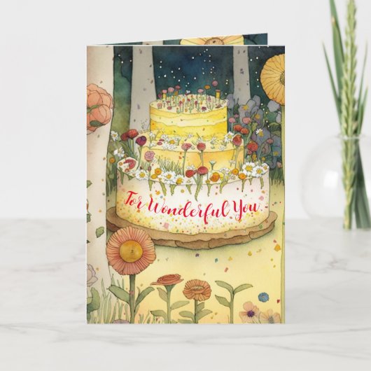 Vrolijk Birthday! Voor mijn geweldige vrouw, vrien Kaart (Voorkant)