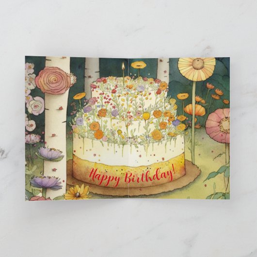 Vrolijk Birthday! Voor mijn geweldige vrouw, vrien Kaart (Binnen)