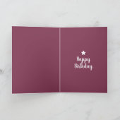 Vrolijk Birthday! Zwarte vrouw, witte haar en ster Kaart (Binnen)