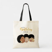 Vrolijk Birthday! Zwarte vrouwen, zuster Friends Tote Bag (Achterkant)