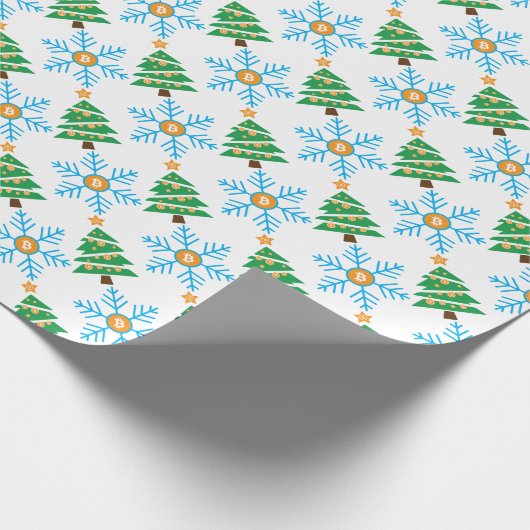 Vrolijk Bitmas! Bitcoin    kerstfeestdagWrapping Cadeaupapier (Hoek)