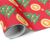 Vrolijk Bitmas! Bitmunt kerstfeestdag  Cadeaupapier (Rol Hoek)