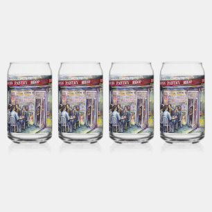 vrolijk blikvorm glas