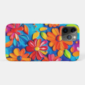 Vrolijk bloemenschilderij Case-Mate iPhone case (Achterkant (horizontaal))