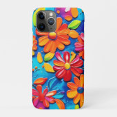 Vrolijk bloemenschilderij Case-Mate iPhone case (Achterkant)