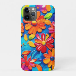 Vrolijk bloemenschilderij Case-Mate iPhone case