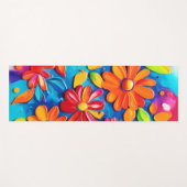 Vrolijk bloemenschilderij yogamat (Voorkant (horizontaal))