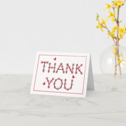 Vrolijk bloemig dank u bij elke gelegenheid kaart (Gele Bloem)