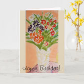 vrolijk boeket kaart (Gele Bloem)