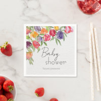 Vrolijk Boeket Tulpen & Groen Baby shower