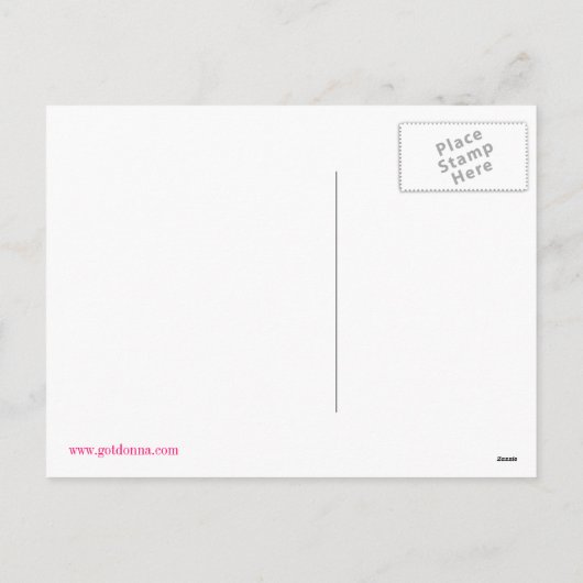 Vrolijk briefkaart Rood, zwart en wit (Achterkant)