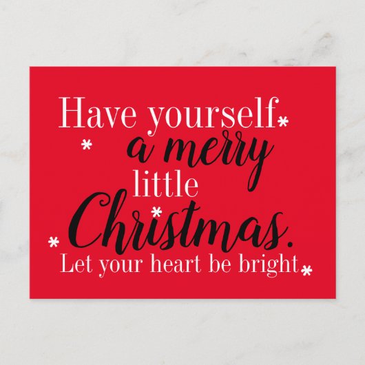 Vrolijk briefkaart Rood, zwart en wit (Voorkant)