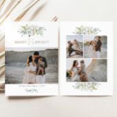 Vrolijk & Bright Waterverf Foliage Christmas Feestdagenkaart