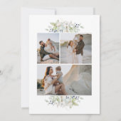 Vrolijk & Bright Waterverf Foliage Christmas Feestdagenkaart (Achterkant)