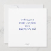 Vrolijk Brits Kerstfeest Koning Charles III Feestdagenkaart (Achterkant)