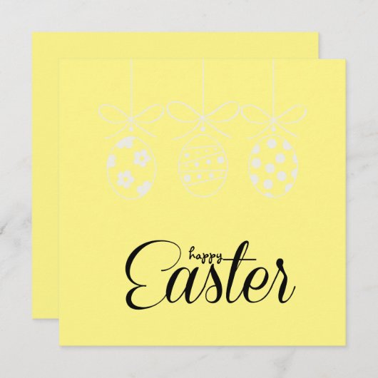 Vrolijk broodrooster met bunny Easter Hunt Minimal Feestdagenkaart (Voorkant / Achterkant)