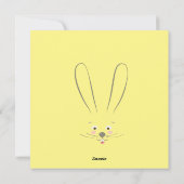 Vrolijk broodrooster met bunny Easter Hunt Minimal Feestdagenkaart (Achterkant)