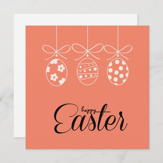 Vrolijk broodrooster met bunny Easter Hunt Minimal Feestdagenkaart (Voorkant / Achterkant)