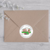Vrolijk Camp-mas! Grappige Camping Pun Kerstmis Ronde Sticker