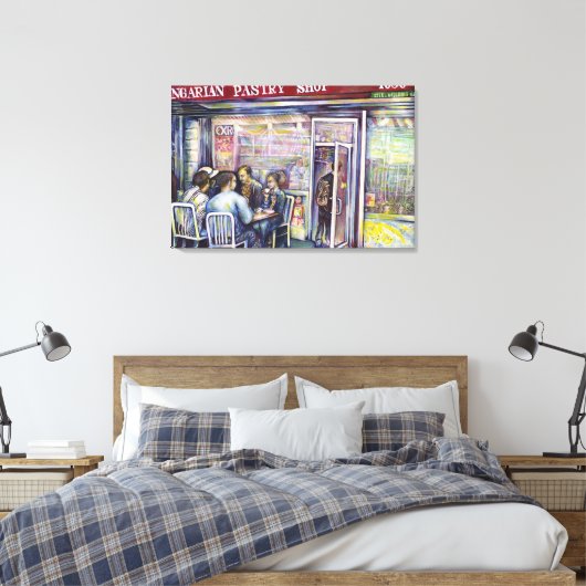 vrolijk canvas afdruk (Insitu (Slaapkamer))