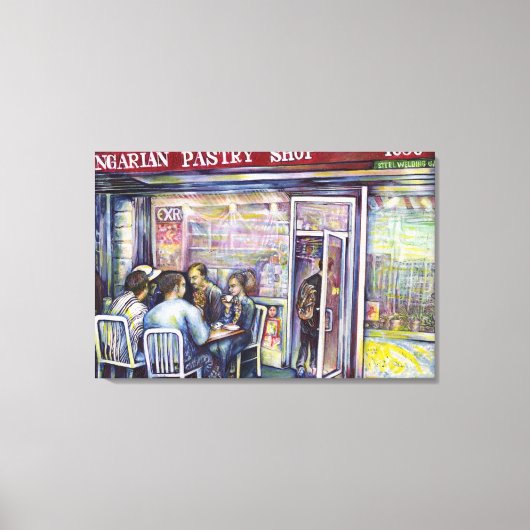 vrolijk canvas afdruk (Voorkant)