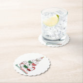 Vrolijk Catmas Grappig Kerstmis Kitten Boom Kartonnen Onderzetters (Insitu)