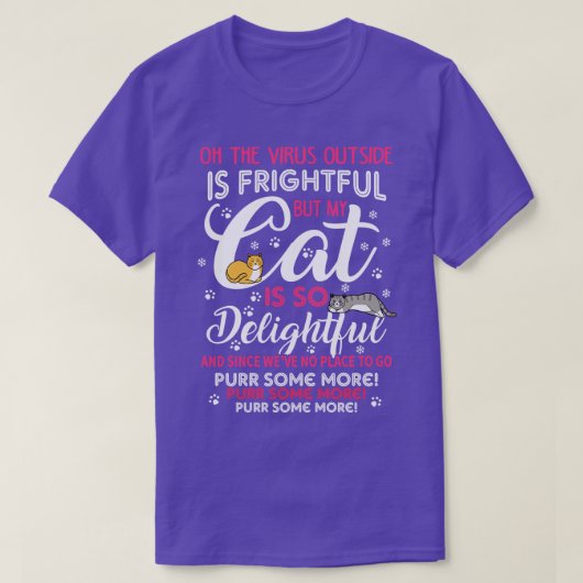 Vrolijk Catmas Katten Kerstcadeau T-shirt (Design voorkant)