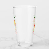 Vrolijk Cheesy Kerstmis Kerstmis Santa Pizza Kerst Glas (Rechts)