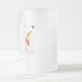 Vrolijk Cheesy Kerstmis Kerstmis Santa Pizza Kerst Matglas Bierpul (Voorkant links)