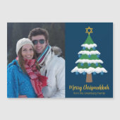 Vrolijk Chrismukkah joodse feestdag foto magneet K (Voorkant)