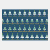 Vrolijk Chrismukkah Schattige Chanoeka kerstboom Inpakpapier Vel (Voorkant 2)