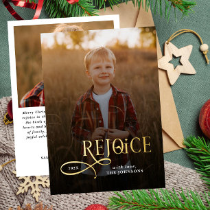 Vrolijk Christelijke Religieuze Prettig Kerst Foto Folie Feestdagenkaart