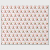 Vrolijk Christus-eland Grappige Kerstmis Moose Cadeaupapier (Vlak)