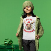 Vrolijk Christus-eland Grappige Kerstmis Moose T-shirt