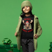 Vrolijk Christus-eland Grappige Kerstmis Moose T-shirt