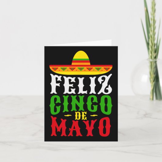 Vrolijk Cinco De Mayo Mexicaans Feest Feest Kaart (Voorkant)