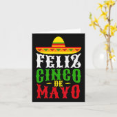 Vrolijk Cinco De Mayo Mexicaans Feest Feest Kaart (Gele Bloem)