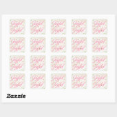 Vrolijk Confetti - Vierkant Sticker (Vel)