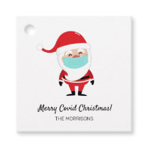 Vrolijk Covid Kerstman Sinterklaas Dragen Facemask