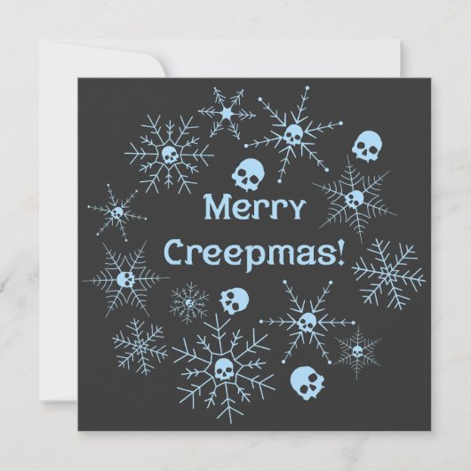 Vrolijk Creepmas! Feestdagenkaart (Voorkant)