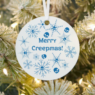 Vrolijk Creepmas! Metalen Ornament