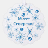 Vrolijk Creepmas! Ornament Kaart (Voorkant)
