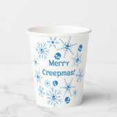 Vrolijk Creepmas! Papieren Bekers (Achterkant)