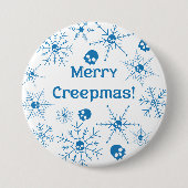 Vrolijk Creepmas! Ronde Button 7,6 Cm (Voorkant)