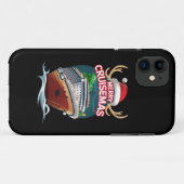Vrolijk Cruisemas Cruiseschip Familie Kerstmis Gra Case-Mate iPhone Case (Achterkant (horizontaal))