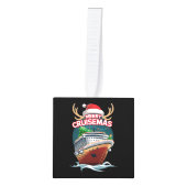 Vrolijk Cruisemas Cruiseschip Familie Kerstmis Gra Decoratie (Voorkant)