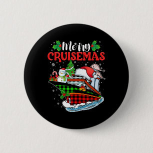 Vrolijk Cruisemas Familie Cruise Kerstmis 2023 Fun Ronde Button 5,7 Cm