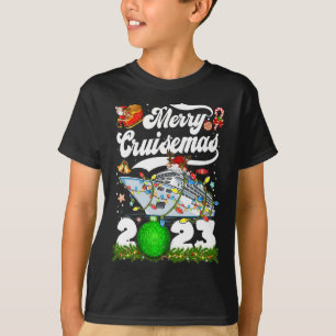 Vrolijk Cruisemas Familie Cruise Kerstmis 2023 Leu T-shirt