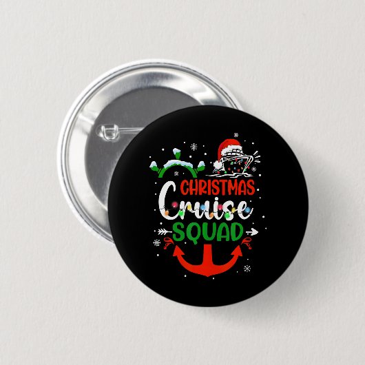 Vrolijk Cruisemas Familie Cruise Kerstmis 2023 Ronde Button 5,7 Cm (Voorkant /achterkant)