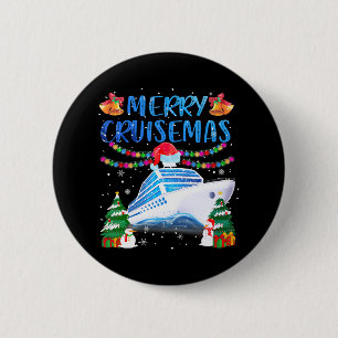 Vrolijk Cruisemas Familie Cruise Kerstmis 2023 Ronde Button 5,7 Cm